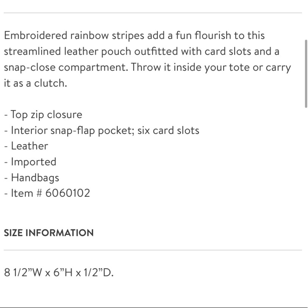 Madewell Leather Pouch Clutch - Picture 5 of 7